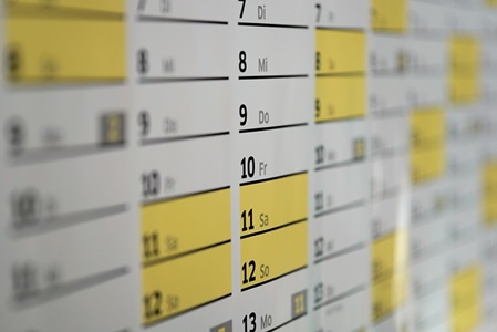 Kalender für Terminvereinbarung